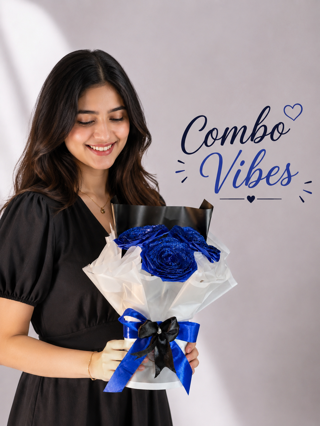 Beautiful Followers Bouquet – Blue Color image 3